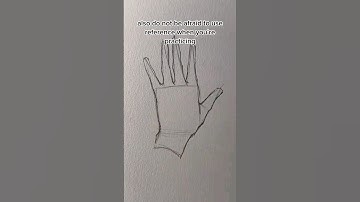 how to draw hand for beginners ✋