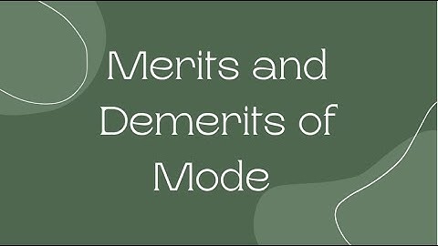 Merits and demerits of Mode #statistics #class9 #class10