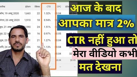 Google AdSense CTR Kaise check  |absence CTR check new update |Google AdSense CTR check new version