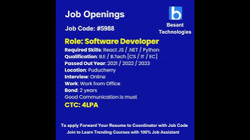Software Job opening| More placement feel free to reach us #shorts #placements #softwaredeveloper