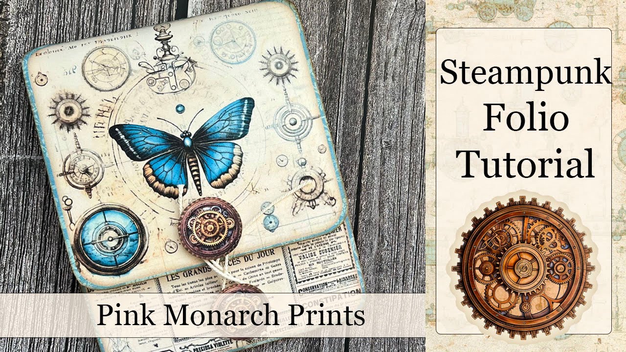 Steampunk Folio - Hidden layers and grungy images! Tutorial