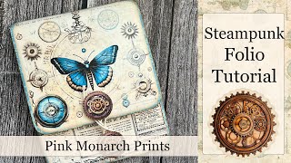 Steampunk Folio - Hidden layers and grungy images! Tutorial