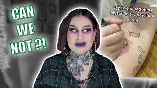 Tattoo Enthusiast Reacts To: Tattooing Myself Everyday For 30 Days