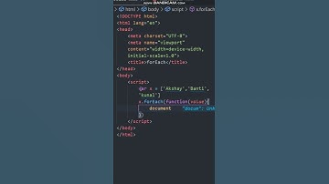 forEach loop in JavaScript #coding