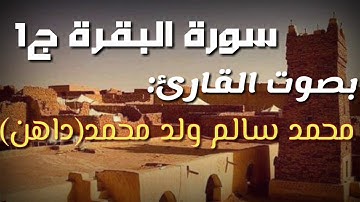 سورة البقرة(جزء1) بصوت القارئ محمد سالم ولد محمد(داهن)