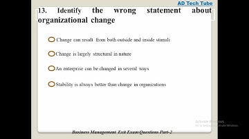 Exit exam of business management questions and answers