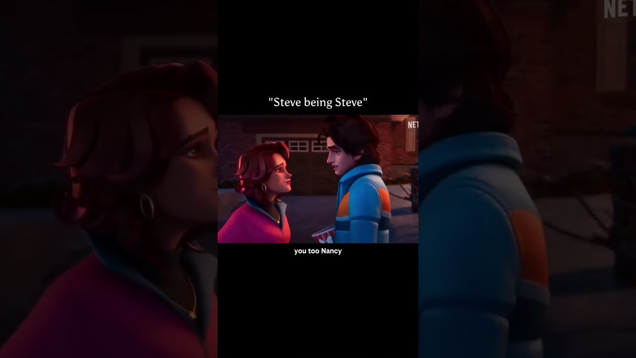 Steve the hair harrington in stranger things animated series  #strangerthings5