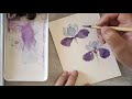 鸢尾花汁画鸢尾 | 微微的水彩小画 2021/05/08 | Watercolor Painting Tutorial For Beginners