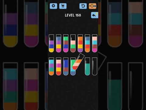 Water Color Sort Level 158 Walkthrough Solution iOS/Android