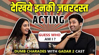 Very Funny! Gadar 2 Cast Playing Dumb charades|Utkarsh Sharma,Simrat Kaur