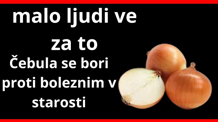 Čebula se bori proti boleznim v starosti