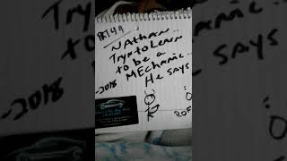 645- HE'S LEARNING TO BE MECHANIC NATE ADMITTED!!! 645- HE'S LEARNING TO BE MECHANIC NATE ADMITTED!!!