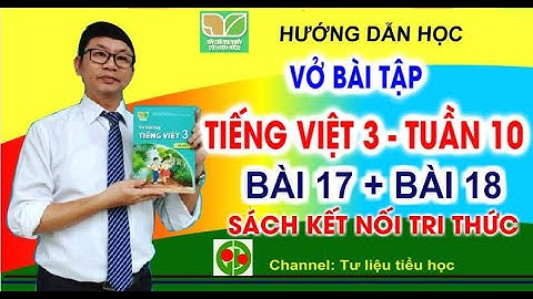 Vở bài tập Tiếng Việt 3  | Tuần 10  Bài 17: Ngưỡng cửa | Bài 18: Món quà đặc biệt | Kết nối