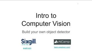 Workshop for Computer Vision and Object Detection Free Live 3 Days Computer Vision And Object Detection Workshop