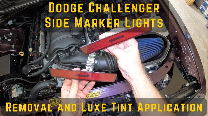 Dodge Challenger Rear Side Marker Light Removal and Luxe Tint Application How-to