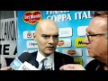 Coach Medei dopo la semifinale di Coppa Italia