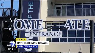 Tampa Bay Rays return to Charlotte Sports Park for Spring Training