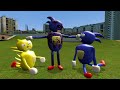 Playing as cursed sonic vs all 3d sanic clones memes in garrys mod