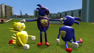 Playing as Cursed Sonic vs ALL 3D Sanic Clones Memes in Garry's Mod!