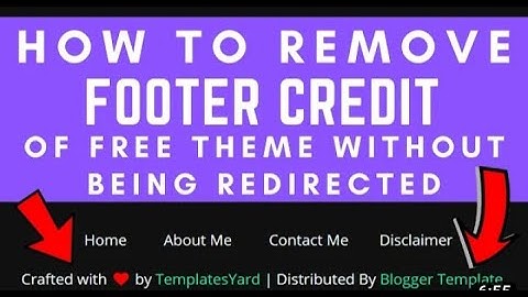 How to Remove or Change Footer Credit Link From Any Blogger Template in Mobile (100% Working) part#6