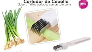 Cortador Picador De Cebolla Tirillas Perfectas En Un Solo Corte-Blanco