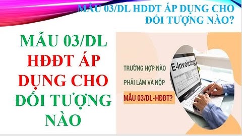ĐỐI TƯỢNG NÀO PHẢI NỘP MẪU 03/DL/HĐĐT - ĐIỀU 60/NĐ123