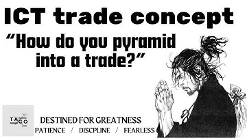 How do you pyramid into a trade? ICT trade concept