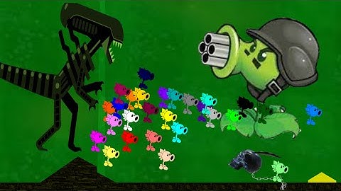 If plant zombie Was An Alien ,RUN...( Aliens in the garden ) Plant vs Zombie - marble race Survival