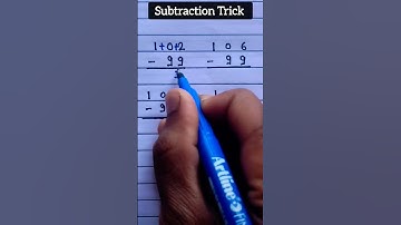 subtraction tricks | subtract trick #shortfeed #mathtricks #easytrick #viraltrick