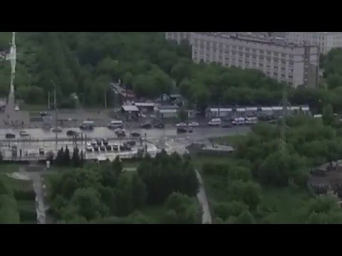 Dji phantom 3 (moscow car crash) Авария с коптера