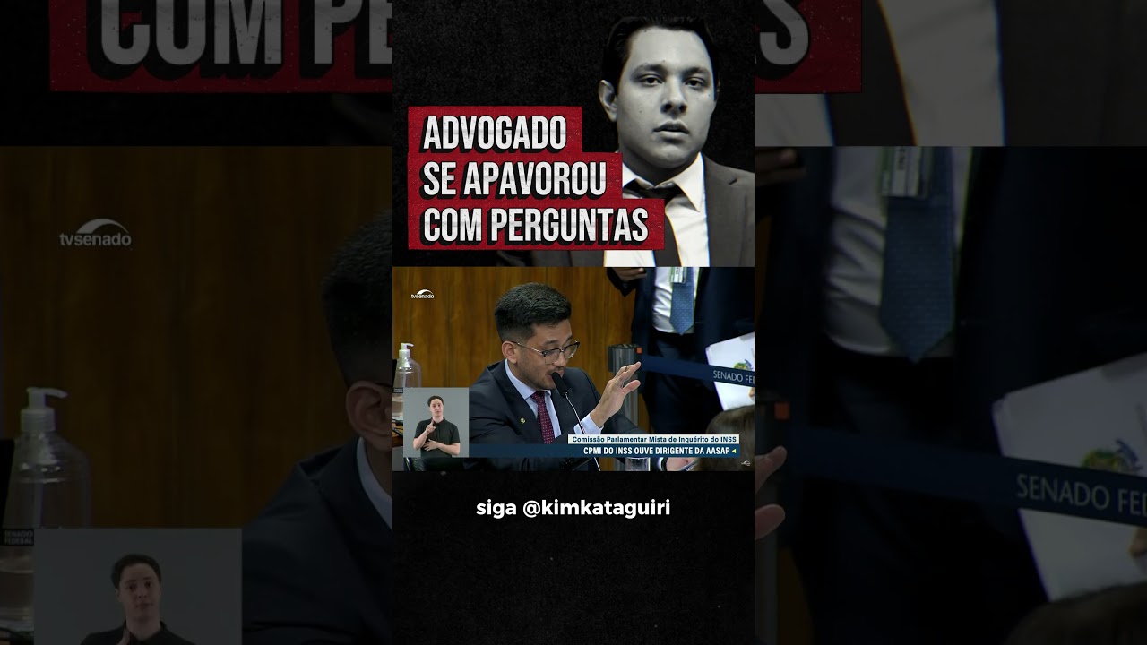 Advogado de investigado se mostra apavorado durante depoimento na cpi do inss