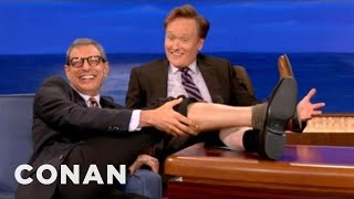 Jeff Goldblum Is Going Leg-Bald | CONAN on TBS