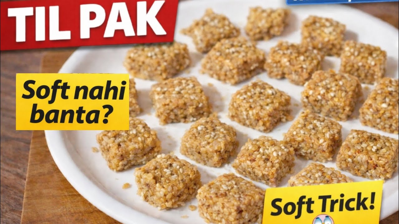 बस 1गलती और तिल पाक खराब!😱✨1सीक्रेट तरीका जो तिल पाक को परफेक्ट बनाता है,नो फेल रेसिपी😋til Pakrecipe