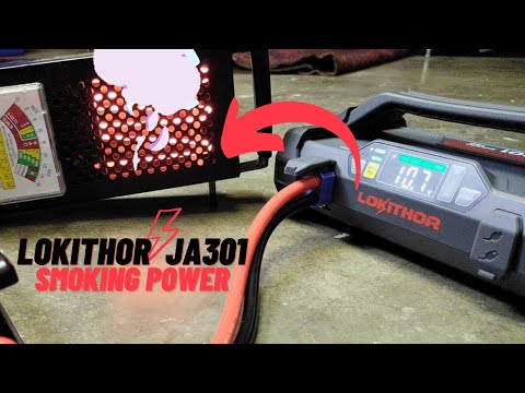 LokiThor JA301 Jump Starter Review▶️ 12 Volt Booster with Air inflator