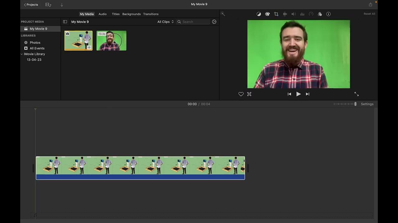 How to use a green screen on iMovie YouTube