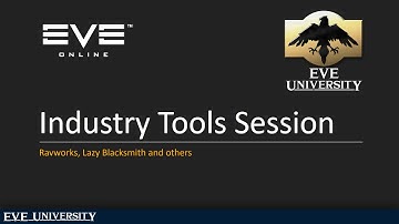 EVE University - 3rd-party Industry Tools Session