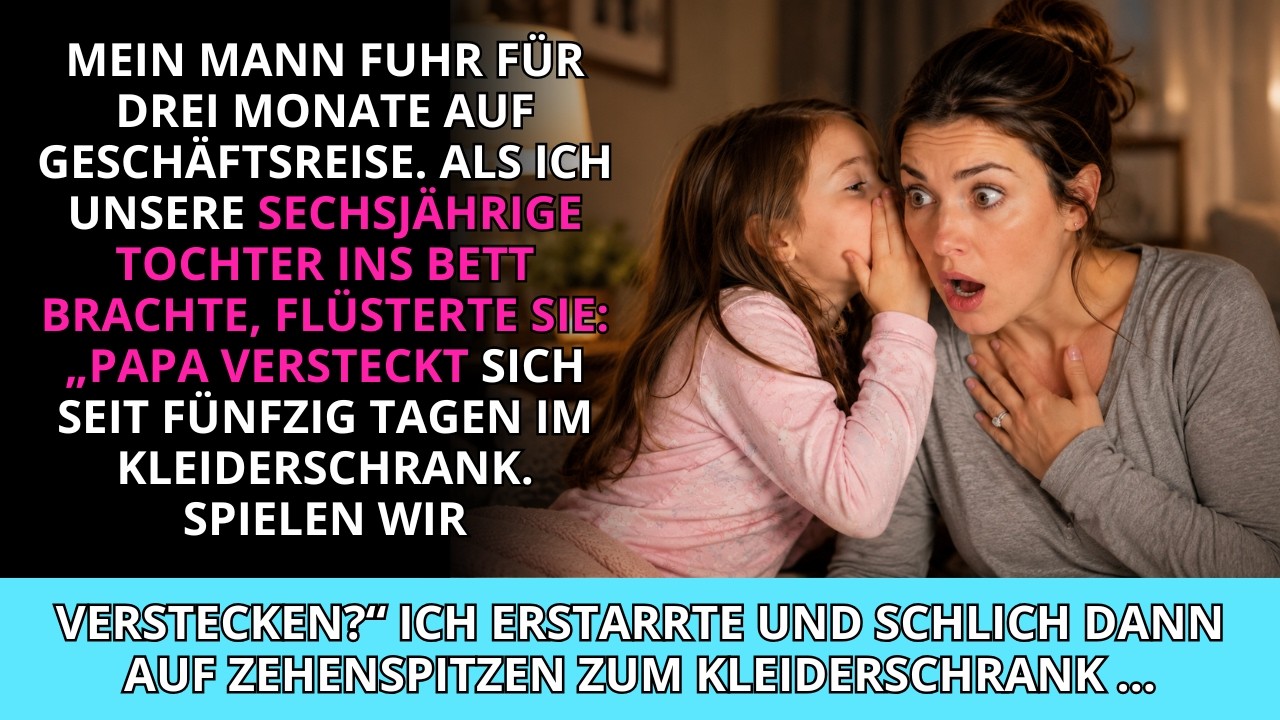 Mein Ehemann ist seit drei Monaten auf Reisen. Unsere sechsjährige Tochter flüstert „Papa ist sei...