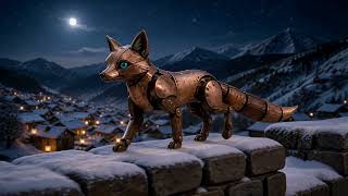 Mechanical fox character animation preview