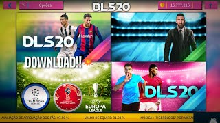 Superou o DLS 20 OFICIAL? DREAM LEAGUE SOCCER 2020 MOD ATUALIZADO! Menu HD, COPA 2022 e + 