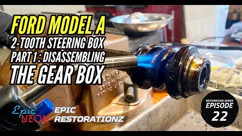 Ford Model A 1930 2-tands stuurhuis herbouwd | Demontage | Wormwiel | Stuurkolom