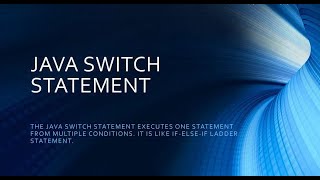 JAVA Lecture #12 || Switch Case || For Beginner