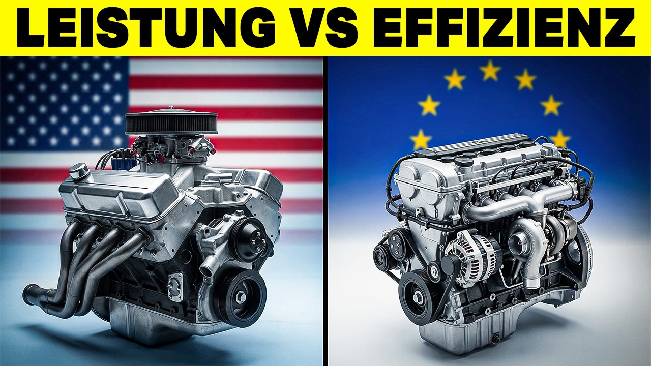 Warum Haben Amerikanische Autos Riesige Motoren Und Europäische Nicht?