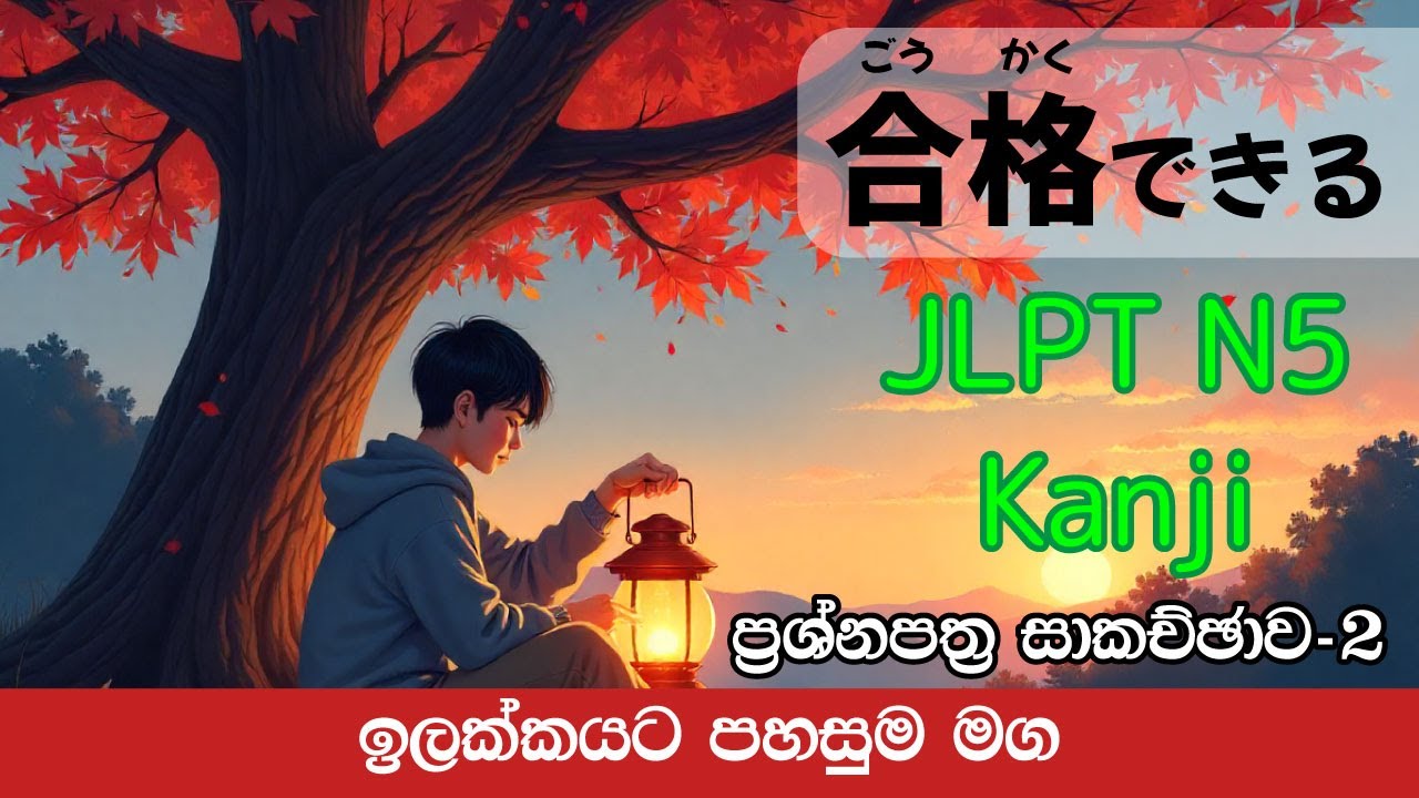 JLPT N5 Exam Kanji Paper Discussion Sinhala Explain Part2.ප්‍රශ්න පත්‍ර සාකච්ඡාව.合格できる.Gookakudekiru