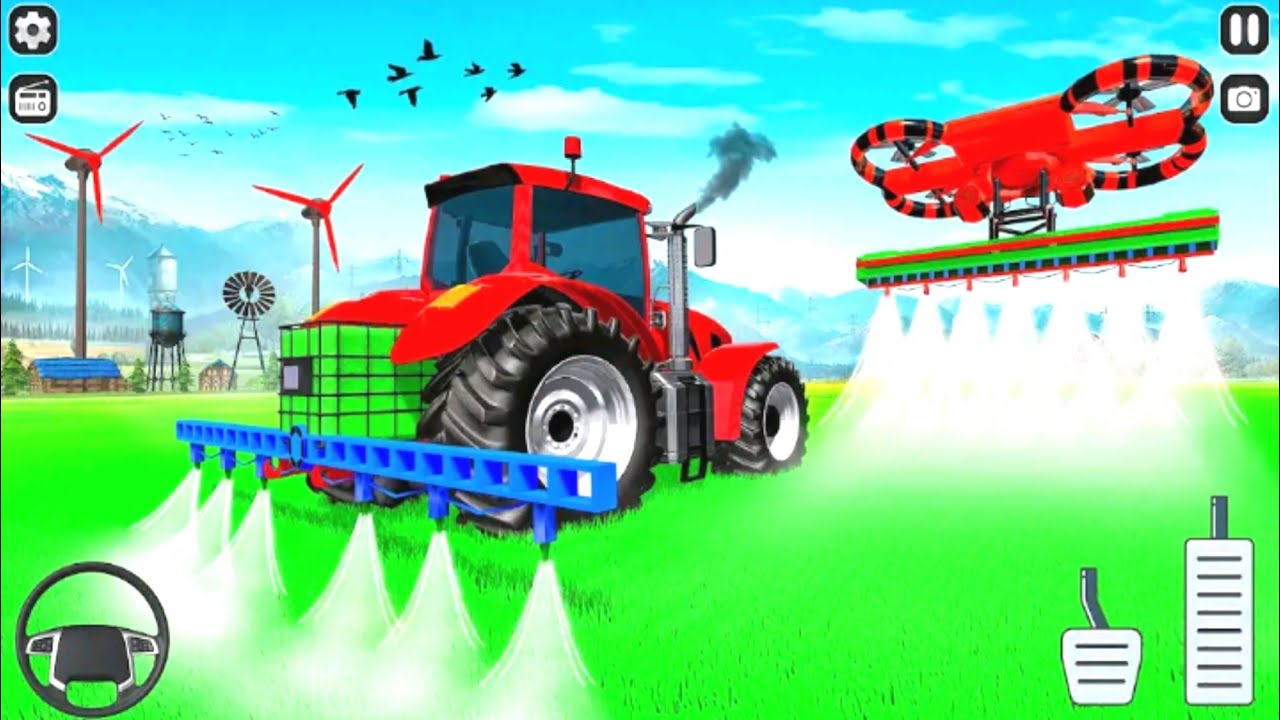 Mega Tractor Driving Simulator Tractor Farming Simulator 3D Games