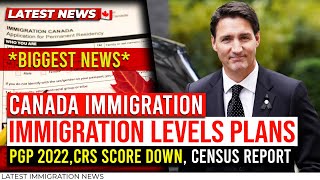 Canada Immigration   Pgp 2022 Immigration Levels Plans Crs Score Down Census Report U0026 More
