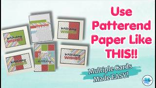 ✨6 EASY Cards from 6x6 Patterned Paper | Cardmaking Ideas to Stretch Your Paper Pads