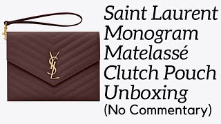 Saint Laurent Unboxing  Envelope Clutch Turned Crossbody 