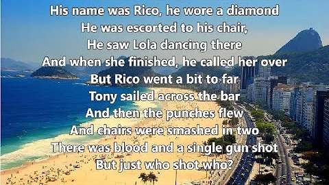 Copacabana - Barry Manilow - Lyrics