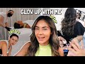 GLOW UP WITH ME IN 24 HOURS | deep life chats, dinner recipe, new hair, brows