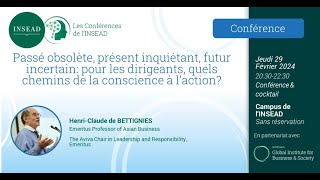 Les Conférences INSEAD – 29/02/24